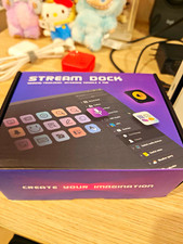Stream Dock Wired Programmable Control Pad Macro Keypad w/ Knobs Black picture
