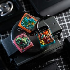 S-Craft CHIKORITA, CYNDAQUIL,  TOTODILE Artisan Pokemon Keycap picture
