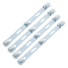 4 Pcs Grid Bridge Holder Cable Tray Reinforcement Strip Galvanized Mesh Clips picture