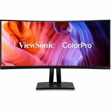 ViewSonic VP3456A 34 Inch 1440p Ultrawide ColorPro Monitor, Curved Display with picture