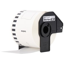 Label Rolls Continuous Paper Cut-to Length 2.4 x 100 Feet DK22053PK White picture