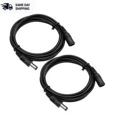 3ft Male-to-Female DC Power Cable, 2 Pack - Compatible with Numerous Devices picture