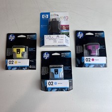 Genuine HP 02 Black (2007) + Genuine HP 02 Magenta Cyan and Yellow (2011) picture