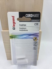 Wiremold C19 CordMate White Plastic Paintable Coupling Cord Cover picture