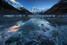 Landscape ice lake Custom Gaming Mat Desk picture