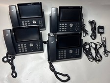 4 Yealink SIP-T48S 16 Line Touchscreen IP Phone | 4 Cables & 1 Power Cord picture