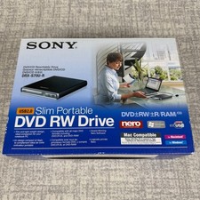 Sony DRX-S70U-R External Rewriteable DVD/CD Drive Black Slim Portable - New picture