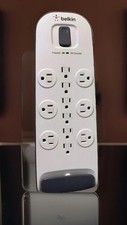 Belkin M:BV112230-08 12-outlet Surge Protector 8ft Power Cord w/Cable Conector picture