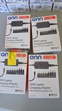 4 pack  Onn Universal 65W  Laptop Chargers Adapter With 10  tips picture