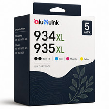 5PK High Yield 934 XL 935 XL Ink Cartridges for  Officejet Pro 6800 6812 6815 picture