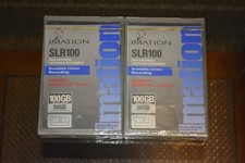 2 New / Sealed - Imation SLR100 Recordable Data Cartridges - 100GB / 50GB picture