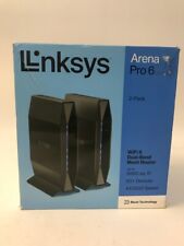 New Linksys Arena Pro 6 WiFi 6 Dual Band Mesh Router 2 Pack AX3200 System E8452 picture