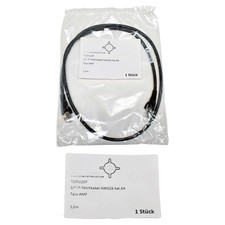 Geiger 72001207 RJ-45 S/FTP Patch Cable AWG26 Cat.6A Tyco Amp 1m Black NEW NEW picture