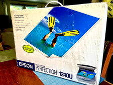 EPSON  Perfection 1240U Color Flatbed Scanner USB PC Mac - Vintage 2000 picture