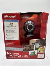 Microsoft LifeCam VX-3000 Webcam Model 1076 High Definition USB Video New Box picture