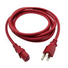 10' Red Power Cable for ROCKVILLE RPG2X15 POWERED SPEAKERS picture
