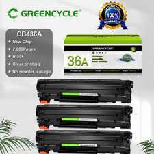 3 Pack CB436A 36A Compatible Toner Cartridge for HP P1505 P1505n M1120 M1522nf picture