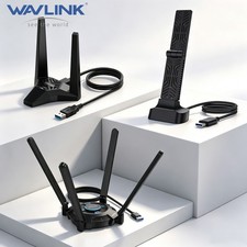 WAVLINK BE6500 AC1300 USB3.0 WiFi Adapter for Desktop PC 2.4GHz/5GHz/6GHz WPA3 picture
