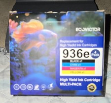 4 Pack 936 936e Hiah Yield Ink Cartridae Use for Office Jet 9122e OfficeJet Pro picture