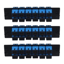 3 PCS 12 Fiber SC to SC UPC Singlemode Fiber Patch Panel Adapter Coupler picture