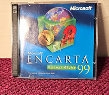 Microsoft Encarta Virtual Globe 99 2-CD Set Windows English CD-ROM X03-88638 V/G picture
