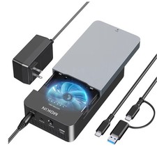 NVMe M.2 Duplicator Dual-Bay Offline Clone Tool-Free, 40Gbps USB4 NVMe SSD En... picture