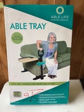 Able Tray Table Adjustable Swivel TV Tray Laptop Table w/ Stand Assist Seniors picture