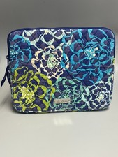 Vera Bradley Tablet Case Katalina Blues E-Reader Sleeve Padded Zipper 10x8 picture