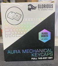 Glorious Aura Mechanical Keyboard Keycaps V2 - White picture