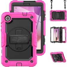 For Lenovo Tab M8 4th Gen Case Heavy Duty Shockproof Rotating Stand Cover Strap picture