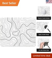 Waterproof Mouse Pad with Stitched Edge - Smooth Precision 10.2x8.3 in picture