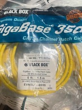 Black Box GigaBase 350, CAT5e Channel Patch Cable 5 ft Yellow EVNSL84-0005(V9) picture