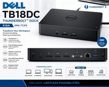 New Dell TB18DC Thunderbolt Dock K16A Dual USB-C Docking Station No AC Adapter picture