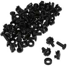 50 Pack M6 Cage Nuts Bolts and Washers Kit - For Patch Panel Rack Mount Equip... picture