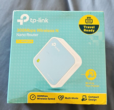 TP-LINK TL-WR802N 300Mbps Wireless N Nano Travel Router Multi-Mode Blue/White picture