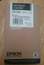 03-2012 NEW GENUINE EPSON T6128 MATTE BLACK INK 220ml STYLUS 7800 7880 9800 9880 picture