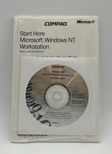 Compaq Microsoft Windows NT Workstation 4.0 Sealed CD Book Basics & Installation picture