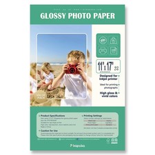 100 PCS Glossy Photo Paper 11x17 Inch Inkjet Printers 36lb Tabloid Size picture