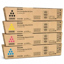 Genuine Ricoh IM C2010 / C2510 Toner Set CMYK OEM Black- Cyan- Magenta - Yellow picture