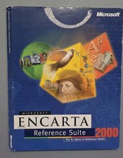 ​Microsoft Encarta Reference Suite 2000 Vintage PC Software 4 Discs  picture