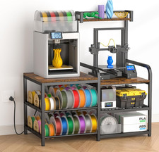 3D Printer Table with Filament Storage Rack, Heavy Duty 3D Printer Stand with Po picture