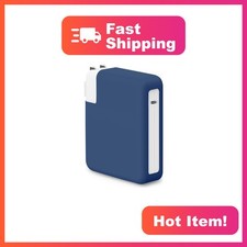 Seanai Silicone Charger Case for MacBook Air Adapter, Navy Blue picture