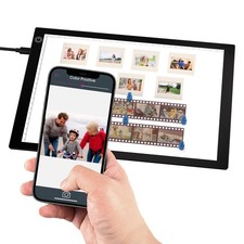 Slide & Negative Viewer Light Box with 4 Magnets, A4 UltraThin LED Light Pad ... picture
