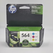 HP 564 Cyan Magenta Yellow Ink Cartridge Combo N9H57FN EXP OCT 2020 picture