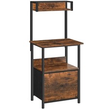 MAHANCRIS Printer Table with Storage, Home Printer Stand with File Cabinet, F... picture