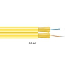 Black Box FOBC45-ZPS OS2 9/125 Singlemode Bulk Fiber Zipcord Cable Yellow 1000ft picture