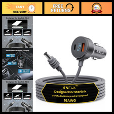 3M/10FT Mini Car Adapter & 3-in-1 Power Cable for Starlink Satellite Internet picture