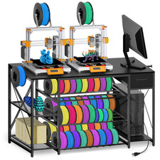 3D Printer Stand with Charging Station,Large 4-Tier 3D Printers Table with Holds picture