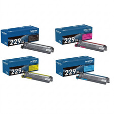 Brother TN229XL Genuine OEM Black Color High Yield Toner Set 4-Pack picture