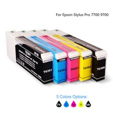 5*700ML Compatible Pigment Ink Cartridge For  Stylus Pro 7700 9700 Printer picture